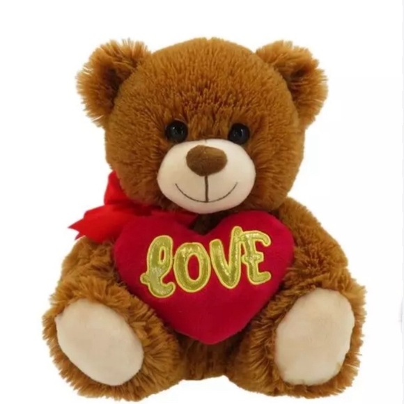 Brown And Tan,”I ♥️ You”,Plush Teddy Bear, 10” - Picture 1 of 1